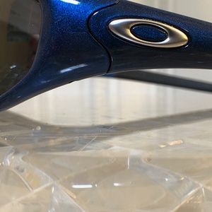 Vintage Oakley Straight Jacket Blue Iridium
